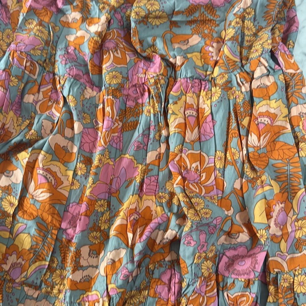NWT- Crossover Halter Neck Sleeveless Maxi Dress Floral Sz M - Picture 9 of 9